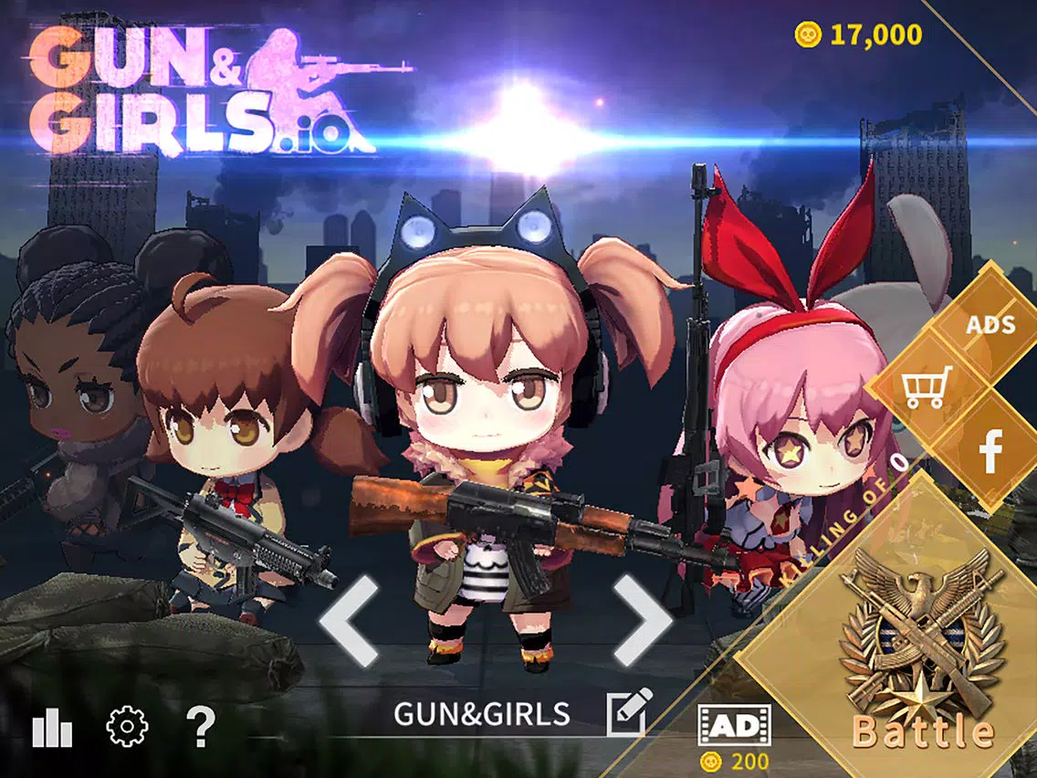 Gun&Girls.io: Battle Royale iPad  Screenshots