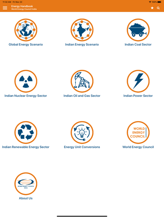 WEC India Energy Handbook iPad Screenshots