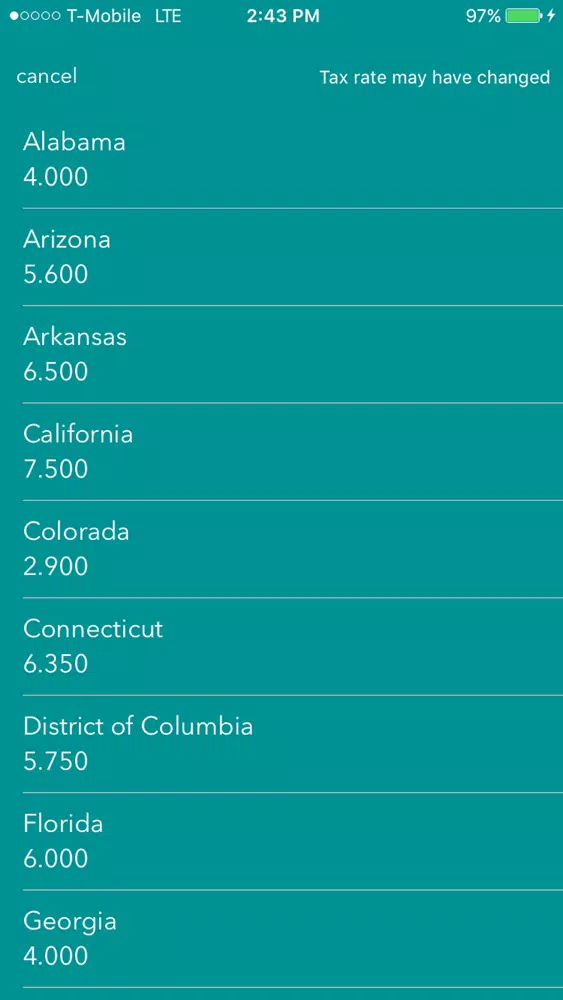 Sales Tax Calculator - Shopping Checkout, Tax Screenshots