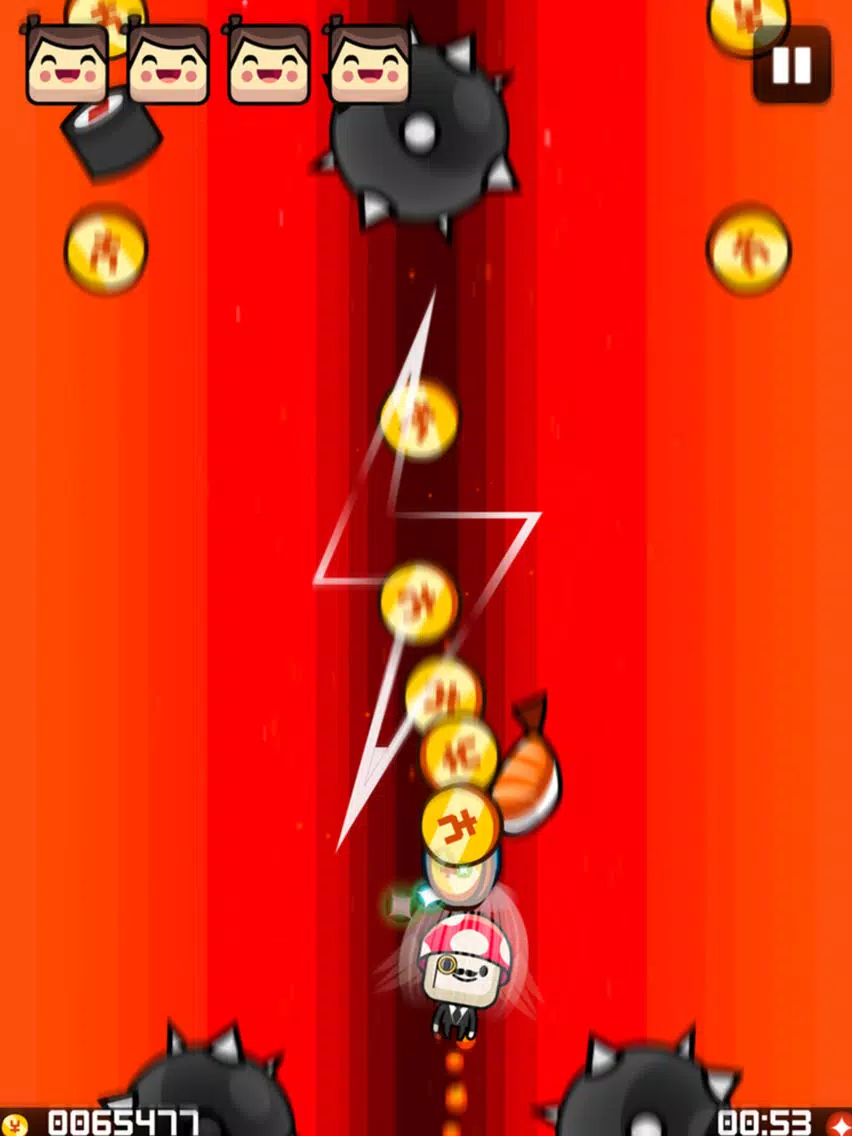 Tangkapan skrin Sushi Boy Thunder iPad 