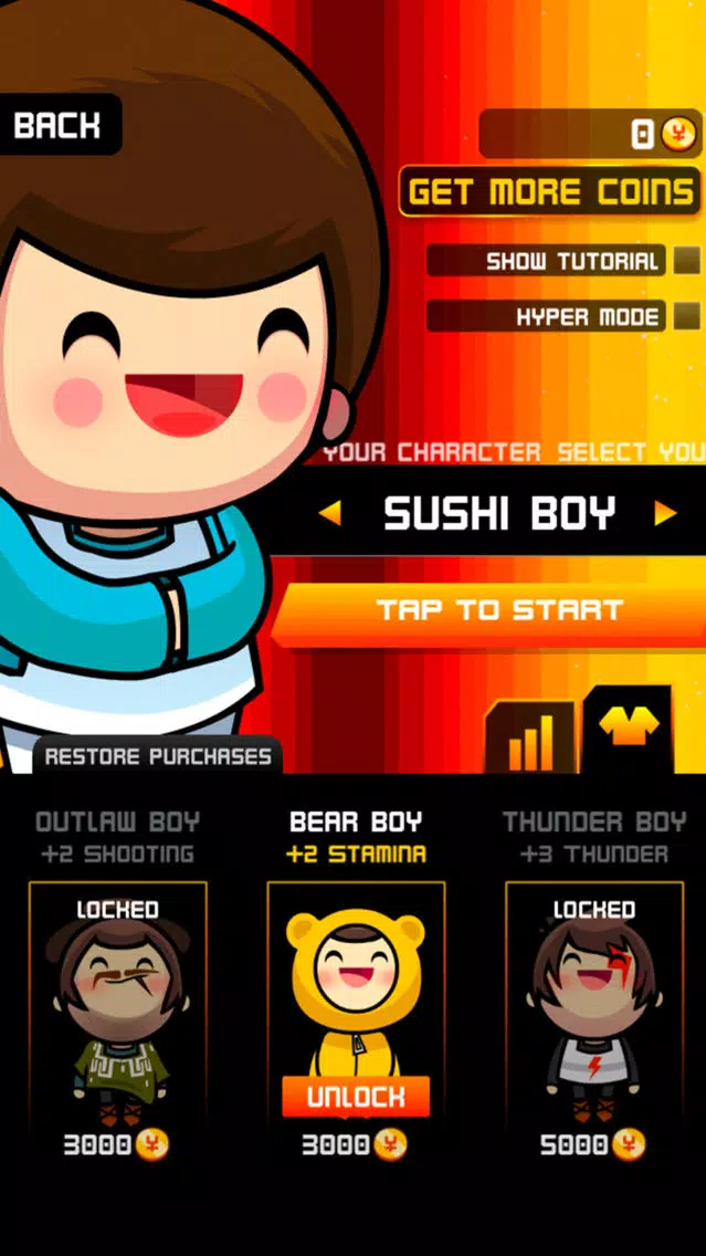 Tangkapan skrin Sushi Boy Thunder