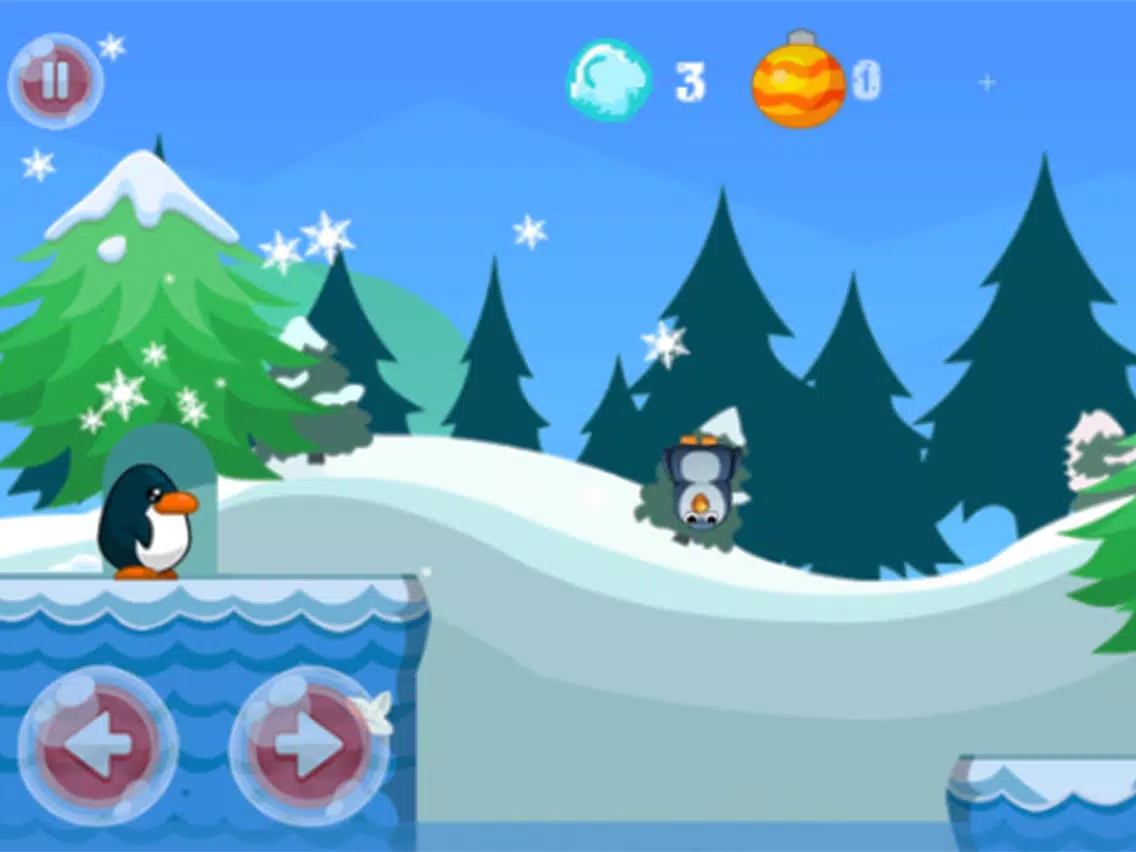 Penguin Adventure, Penguin jump and run iPad  Screenshots