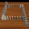 3D Dominoes Toppling