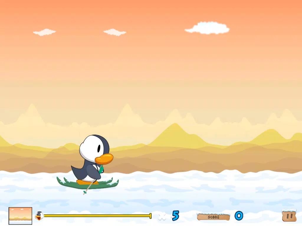 Champion Penguin-Frozen Adventure Run Free iPad Screenshots