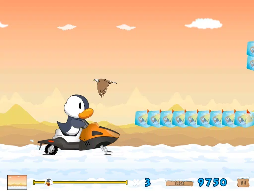 Champion Penguin-Frozen Adventure Run Free iPad Screenshots
