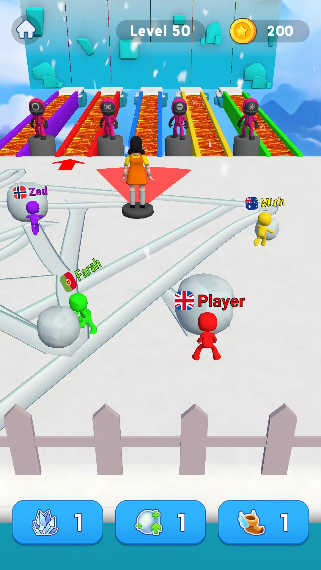 Snowball Race 3D: Ice Bridge Screenshots