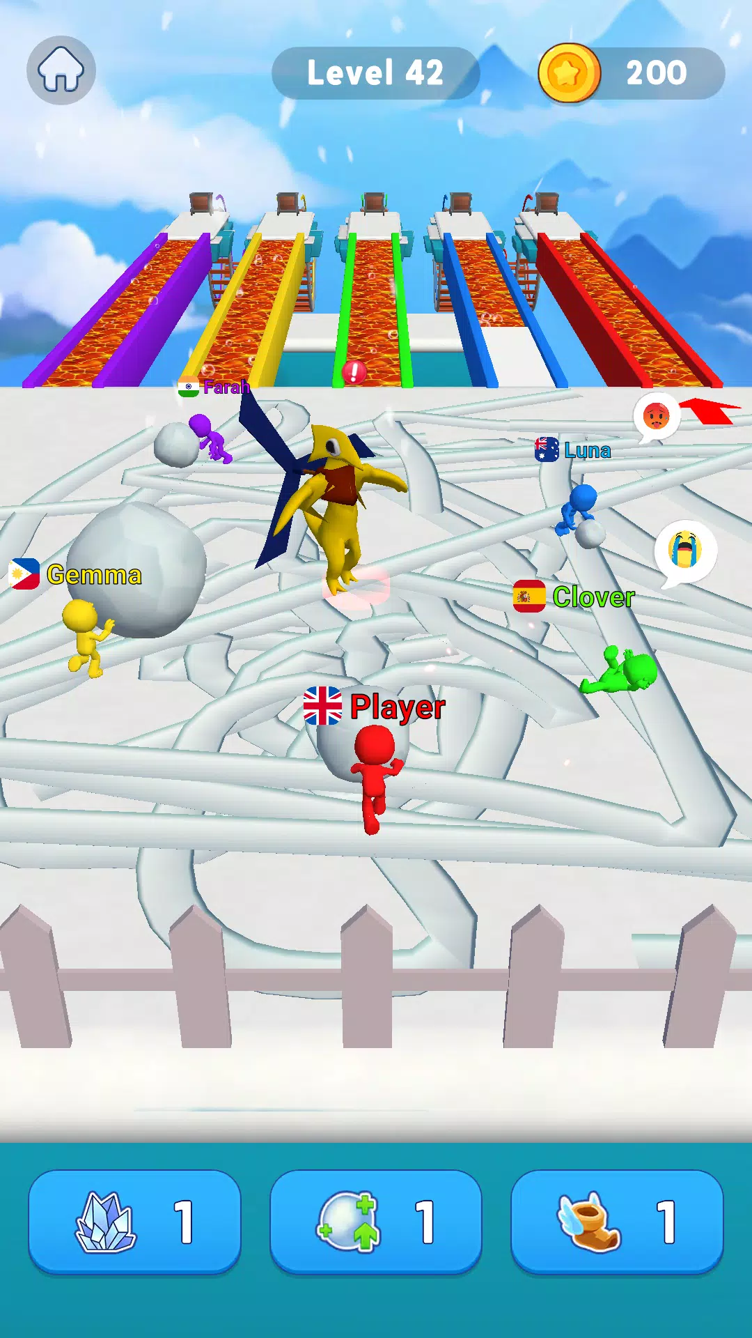 Snowball Race 3D: Ice Bridge Screenshots