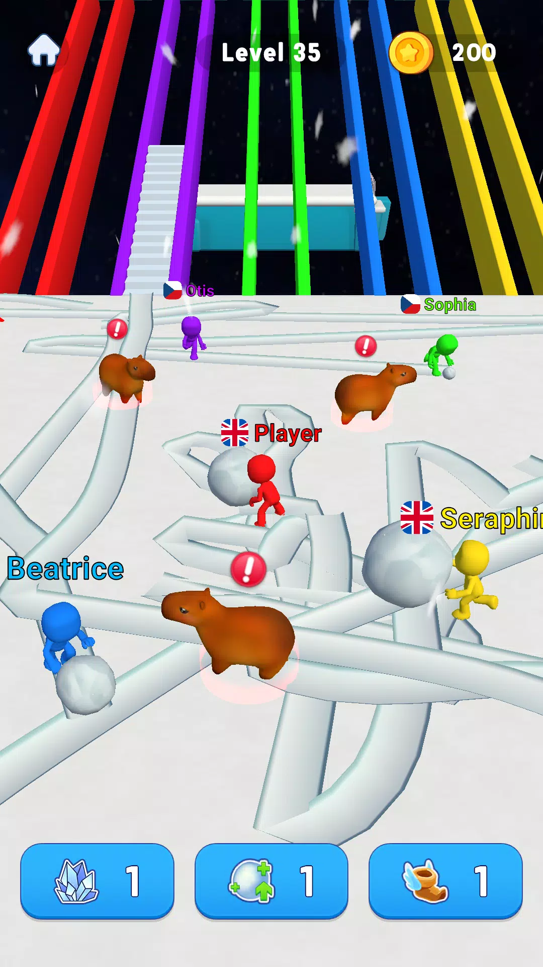 Snowball Race 3D: Ice Bridge Screenshots