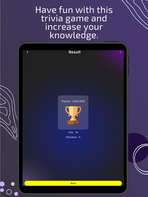 Million Quiz General Questions iPad 应用截图