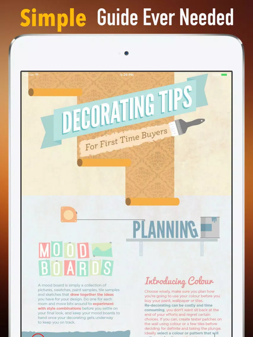 Home Decoration Budget:Design Guide and Tips iPad 應用截圖