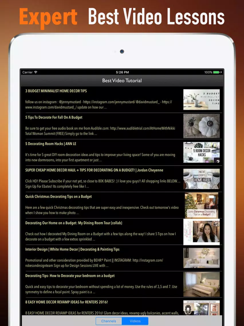 Home Decoration Budget:Design Guide and Tips iPad 應用截圖