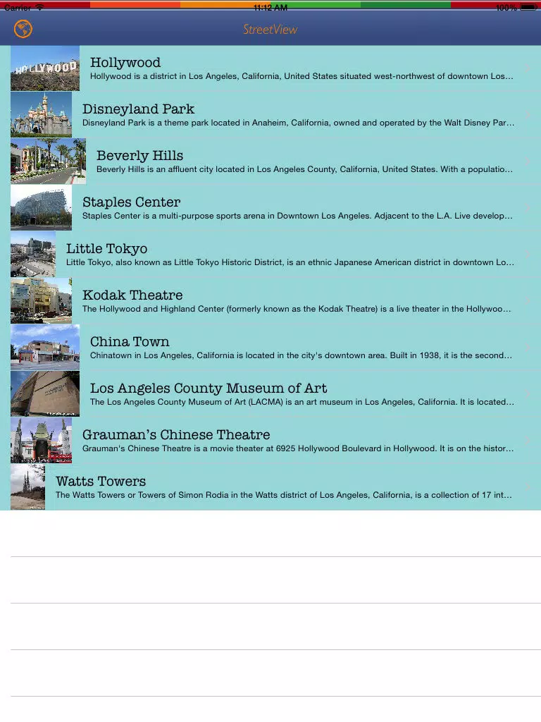 Los Angeles Tour Guide: Best Offline Maps with StreetView and Emergency Help Info iPad Screenshots