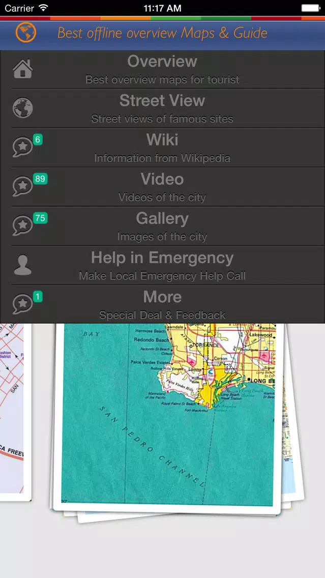 Los Angeles Tour Guide: Best Offline Maps with StreetView and Emergency Help Info Screenshots