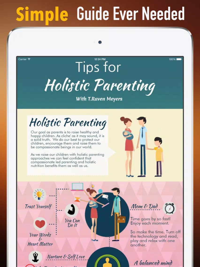 Parenting 101: Tips and Tutorial iPad Screenshots