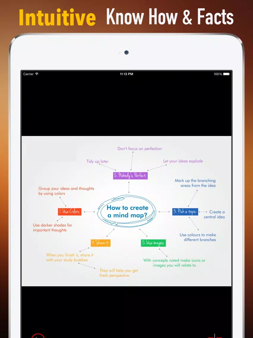 Mind Mapping 101: Tips and Tutorial iPad Screenshots