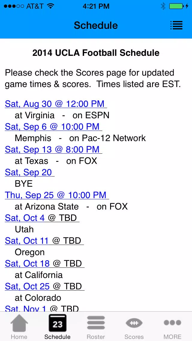 College Sports - UCLA Football Edition Screenshots