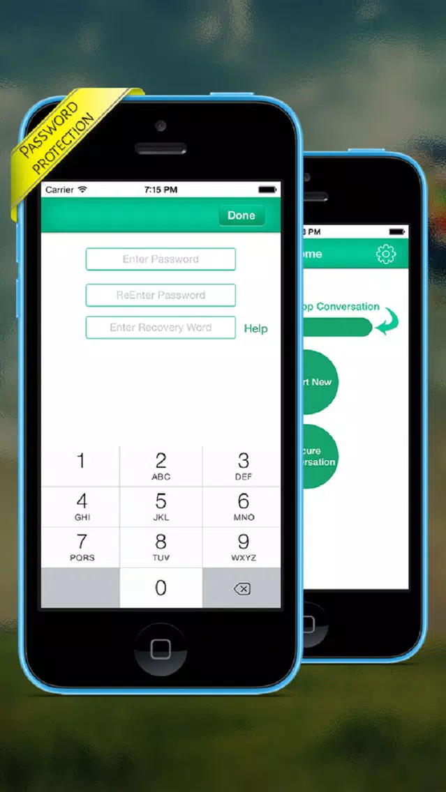 Passcode for messaging WT 's App - Protect your message within your device Screenshots