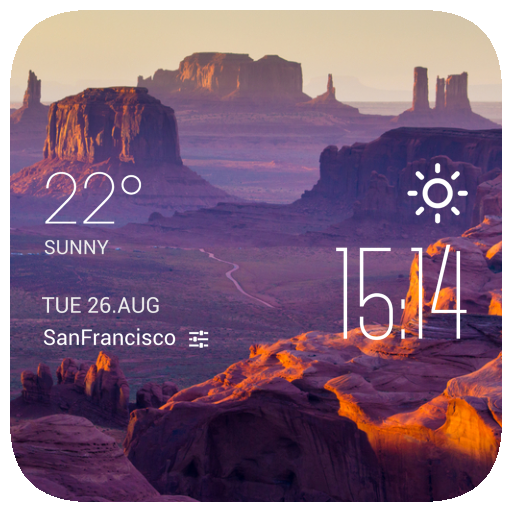 Mesa weather widget/clock