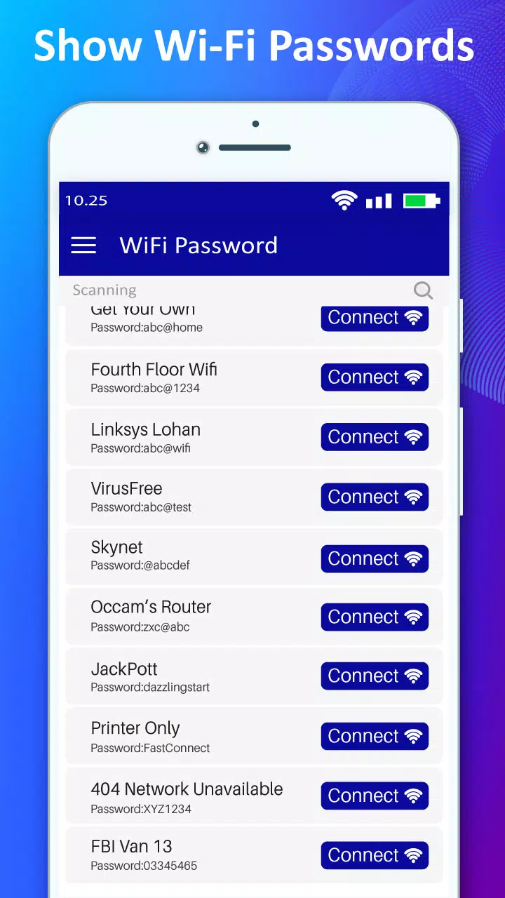 WiFi Password Master Key Show Screenshots