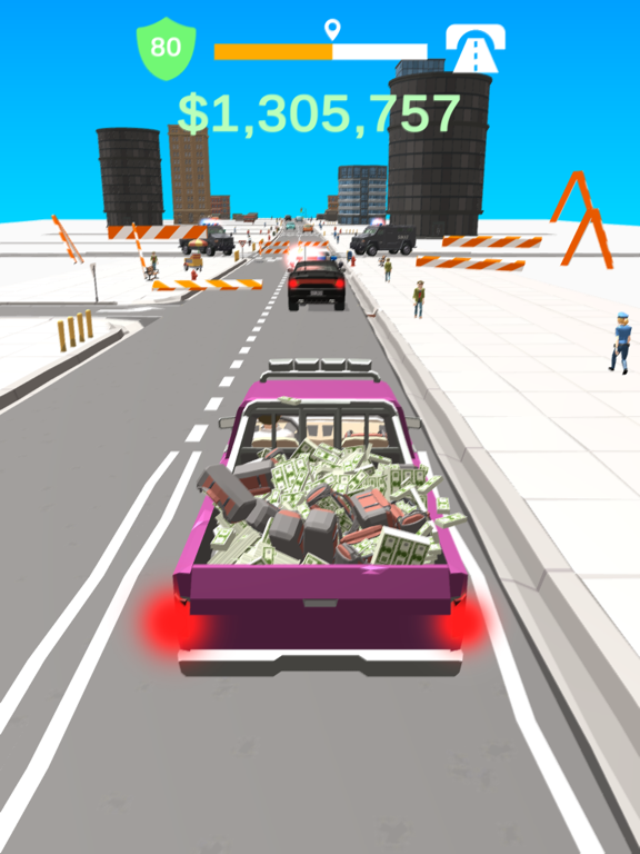 Tangkapan skrin Heist Getaway iPad 