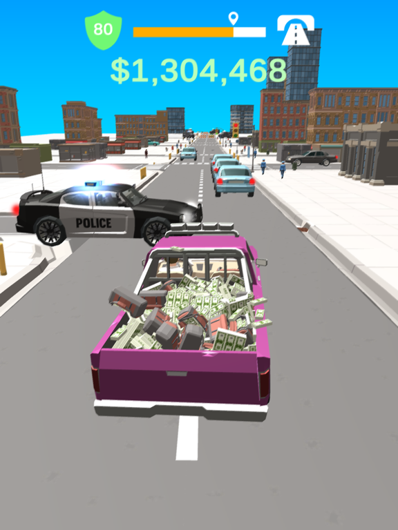 Tangkapan skrin Heist Getaway iPad 