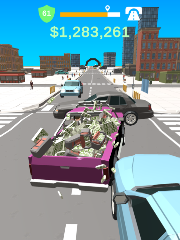 Tangkapan skrin Heist Getaway iPad 