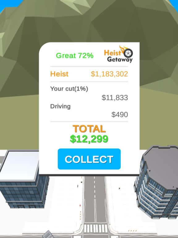 Tangkapan skrin Heist Getaway iPad 