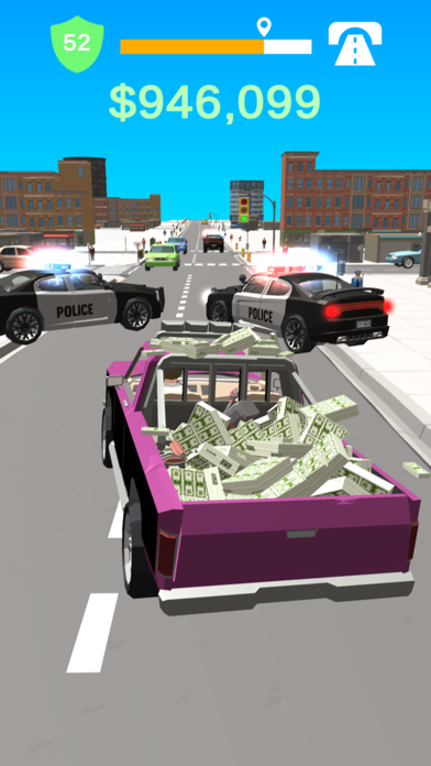 Tangkapan skrin Heist Getaway