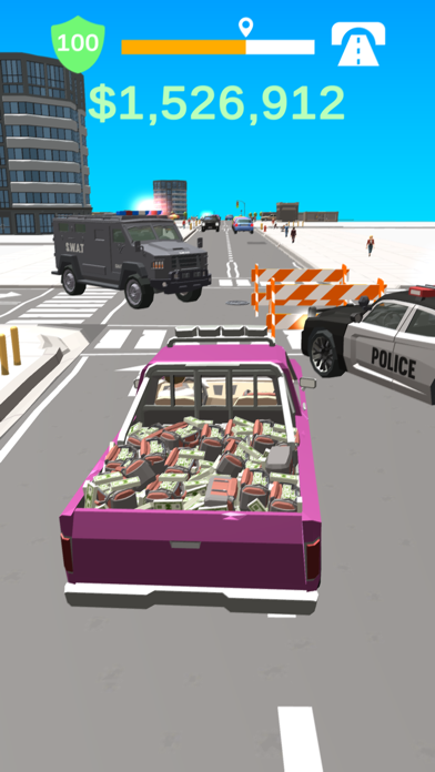 Tangkapan skrin Heist Getaway
