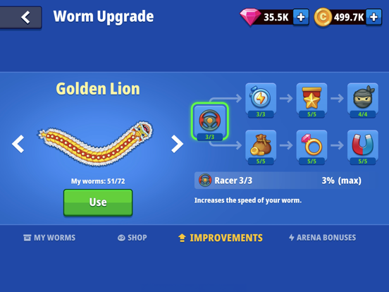 Tangkapan skrin Worm Hunt: slither snake arena iPad 