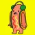 Dancing Hot Dog Meme Stickers