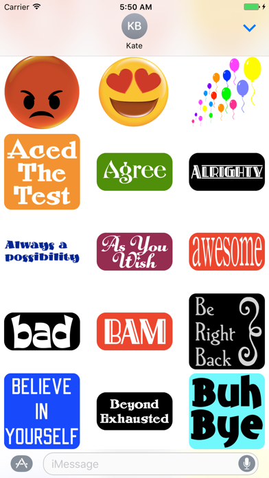 Sticker Phrase - stickers for iMessages Screenshots