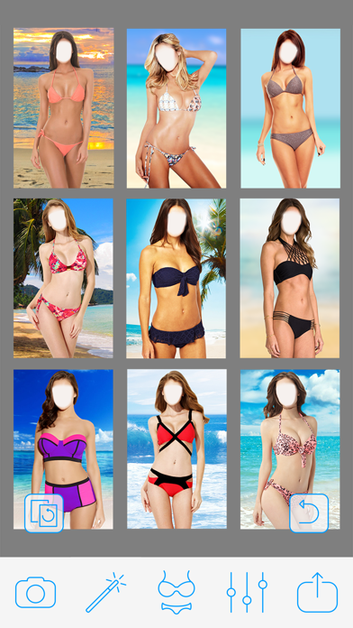 Bikini Photo Booth - Body Shaping App Screenshots