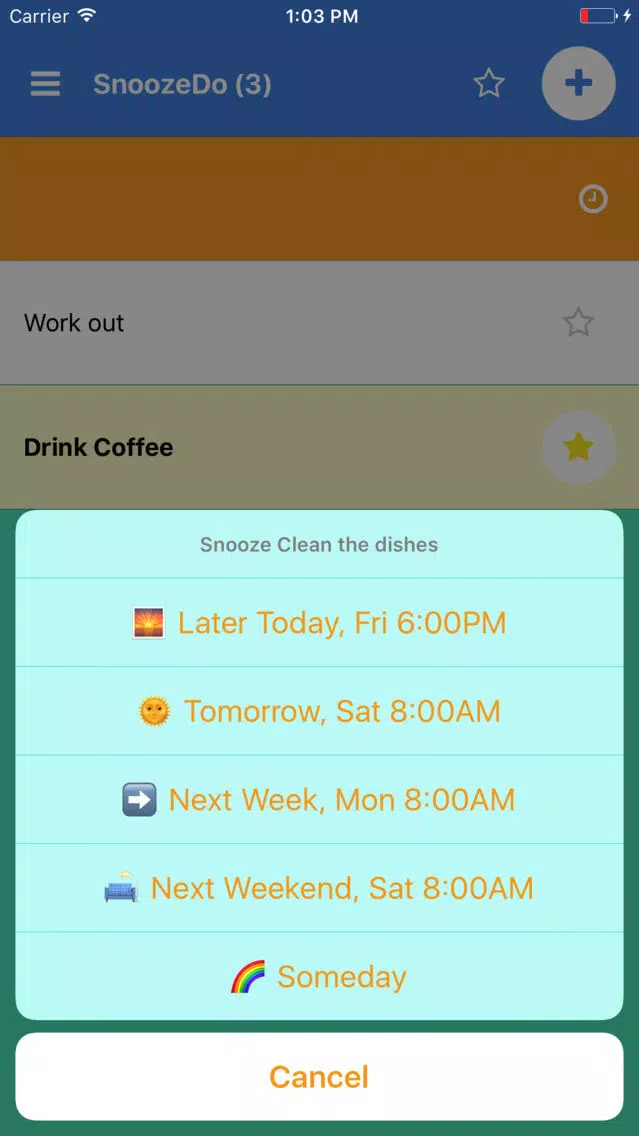 SnoozeDo Screenshots