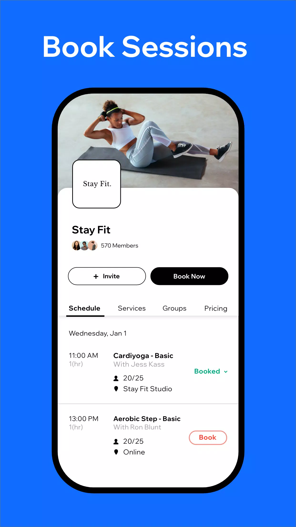 Spaces: Follow Businesses Screenshots