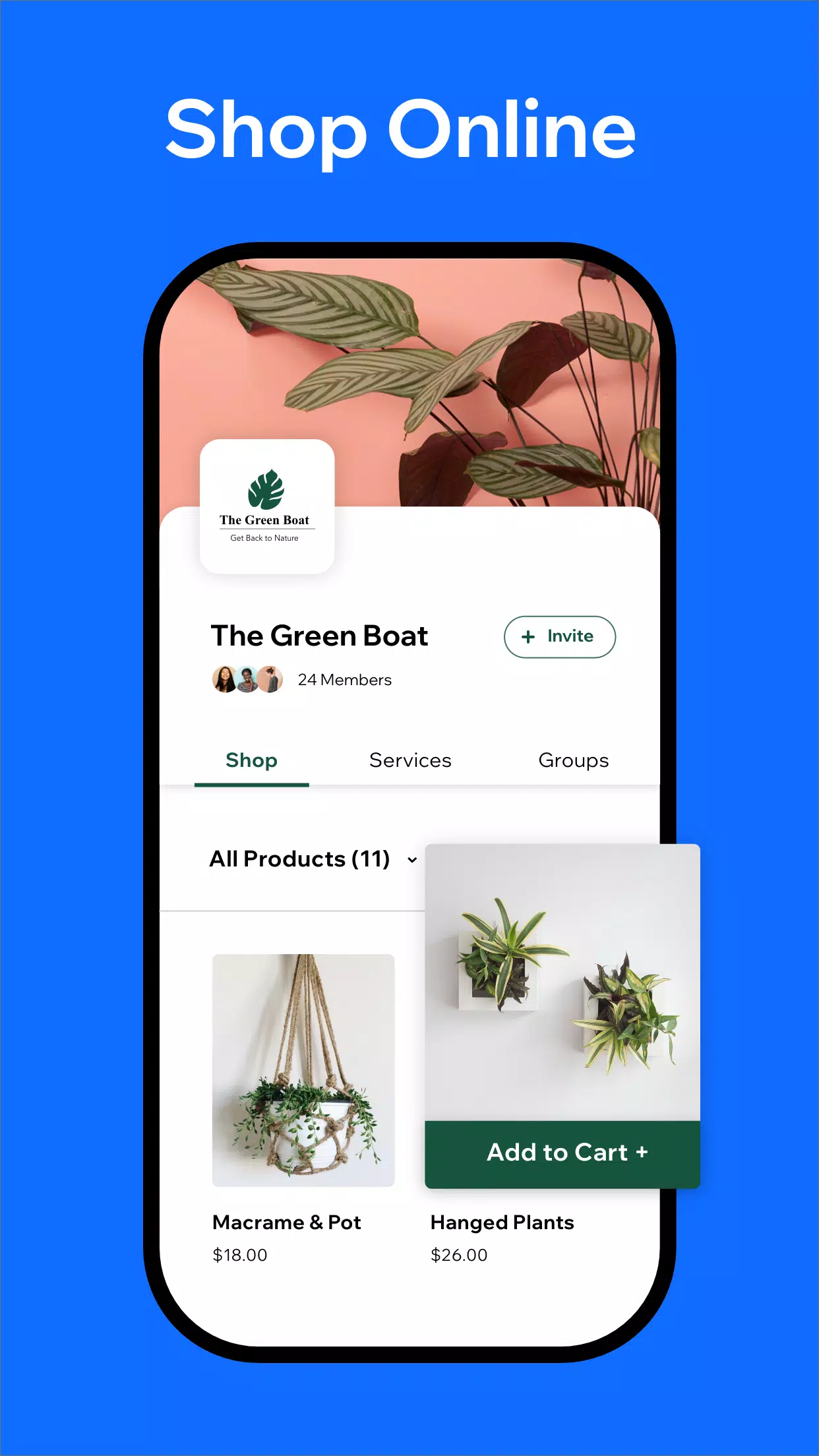 Spaces: Follow Businesses Screenshots