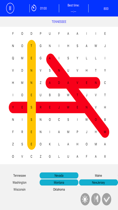 US History Word Search Screenshots