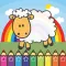 Sheep Farm Coloring Book for preschool