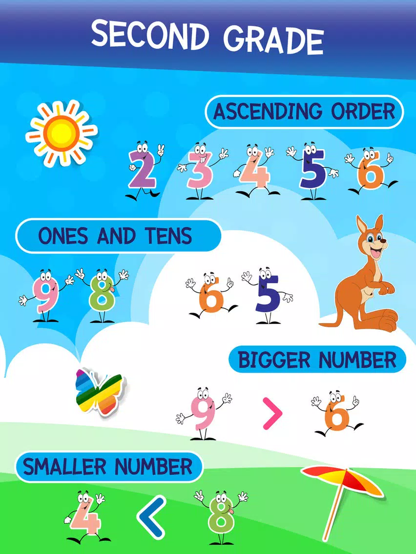 2nd Grade Roo Kangaroo Kinder Common Core Subtraction Math iPad 应用截图