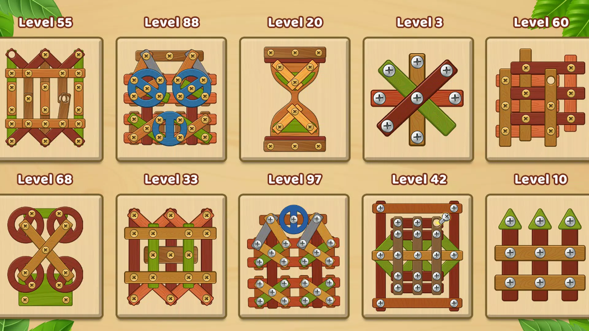 Wood Screw: Nuts And Bolts Screenshots