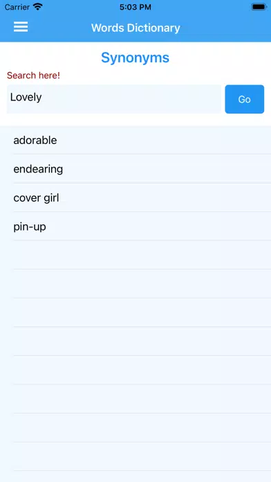 Words Dictionary Screenshots