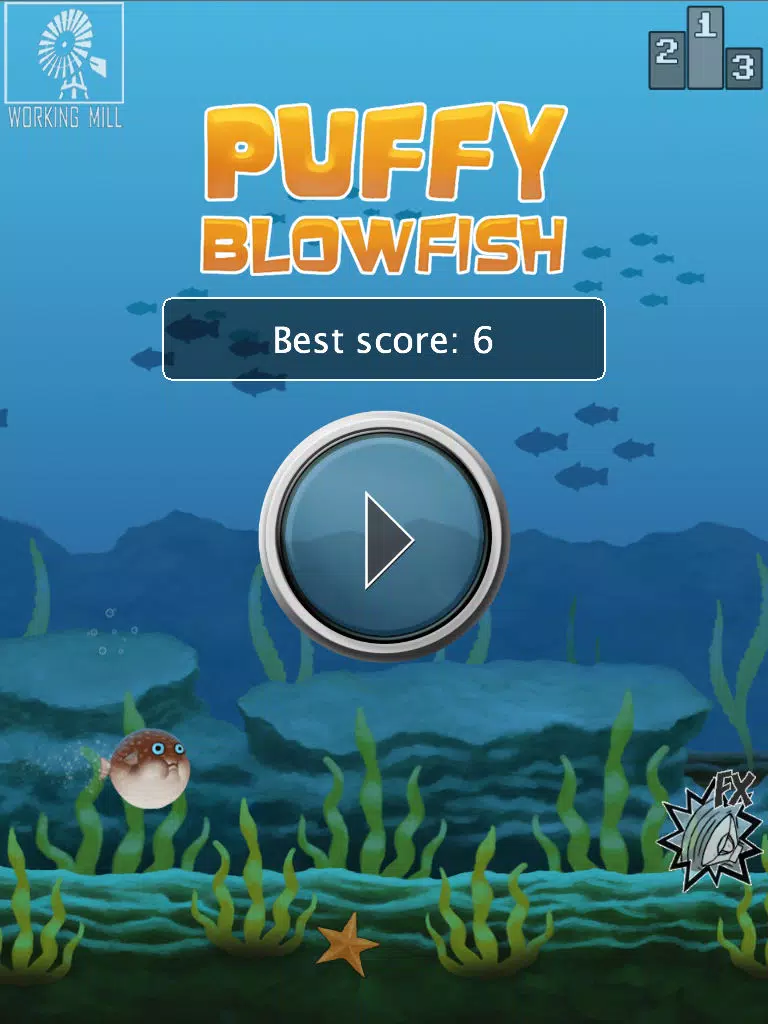 Ảnh chụp màn hình của Puffy Blowfish iPad 