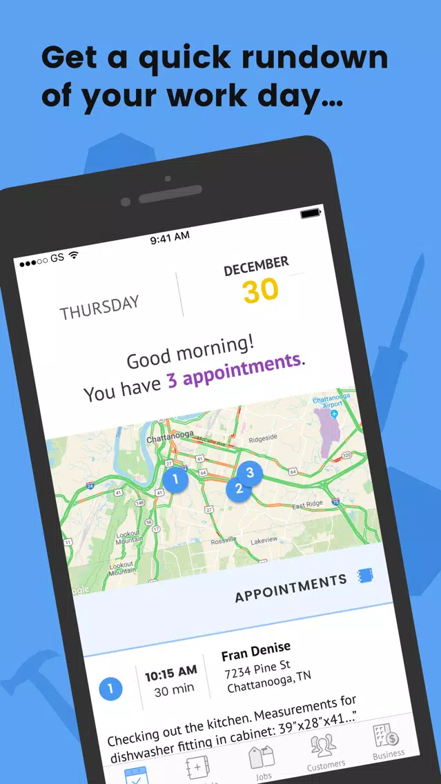 WorkWeek: Schedule & Invoice Screenshots