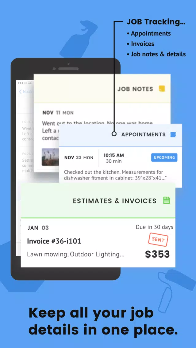 WorkWeek: Schedule & Invoice Screenshots