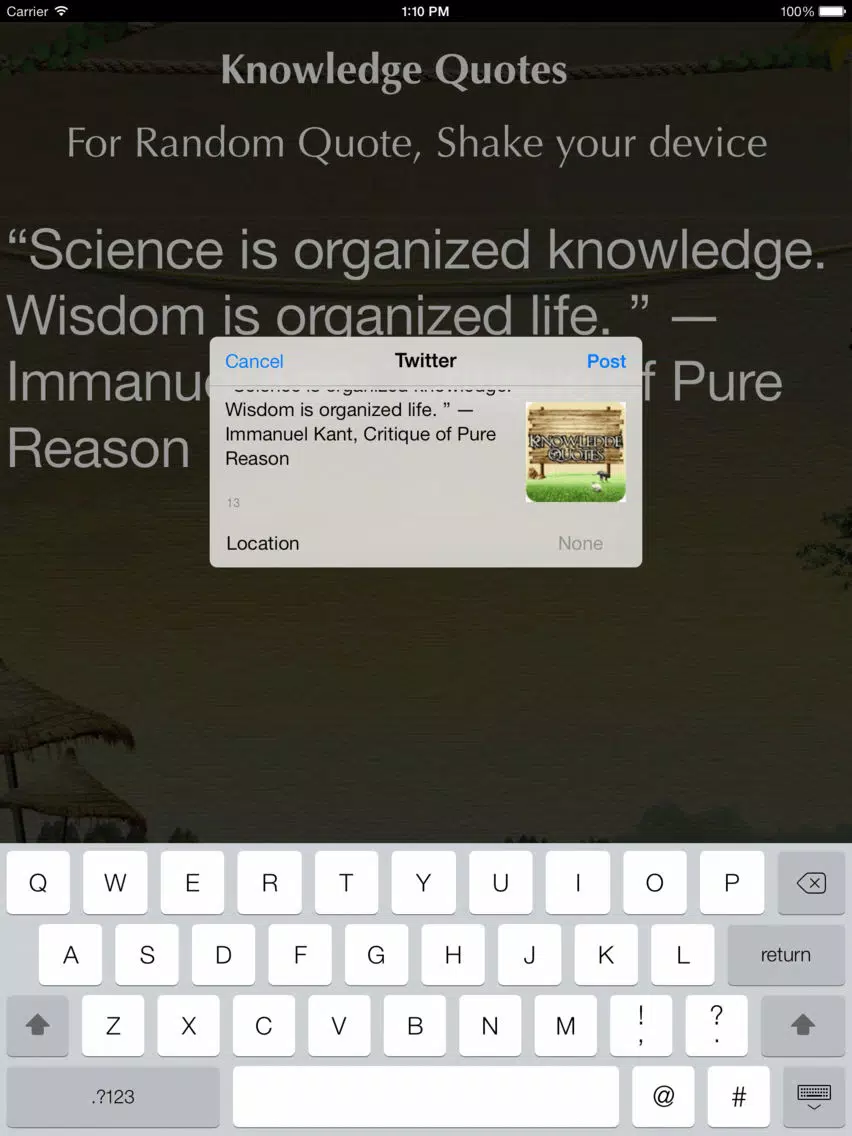 Knowledge Quotes - Inspirational Sayings About Knowledge : Discover and Share Free Quote with People iPad Screenshots