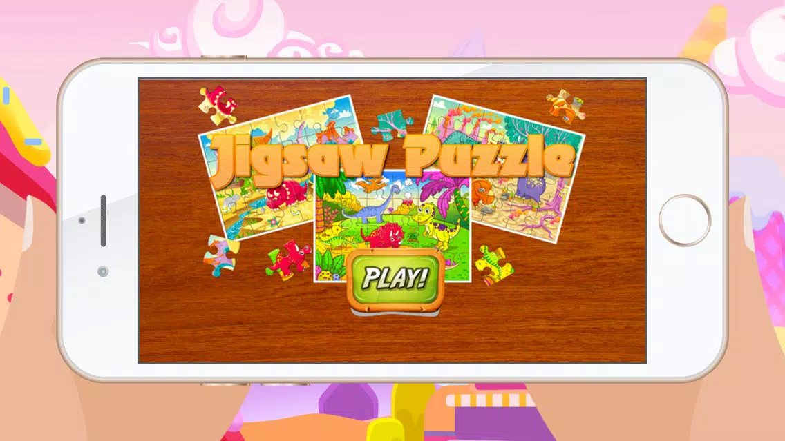 Dinosaur Games for kids - Cute Dino Train Jigsaw Puzzles for Preschool and Toddlers Screenshots