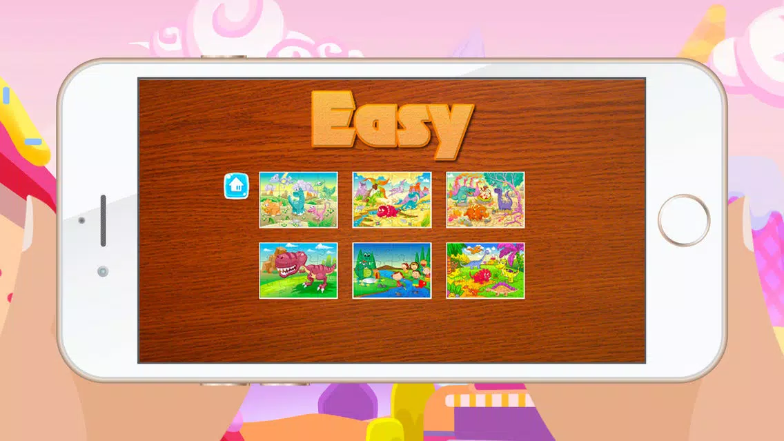 Dinosaur Games for kids - Cute Dino Train Jigsaw Puzzles for Preschool and Toddlers Screenshots