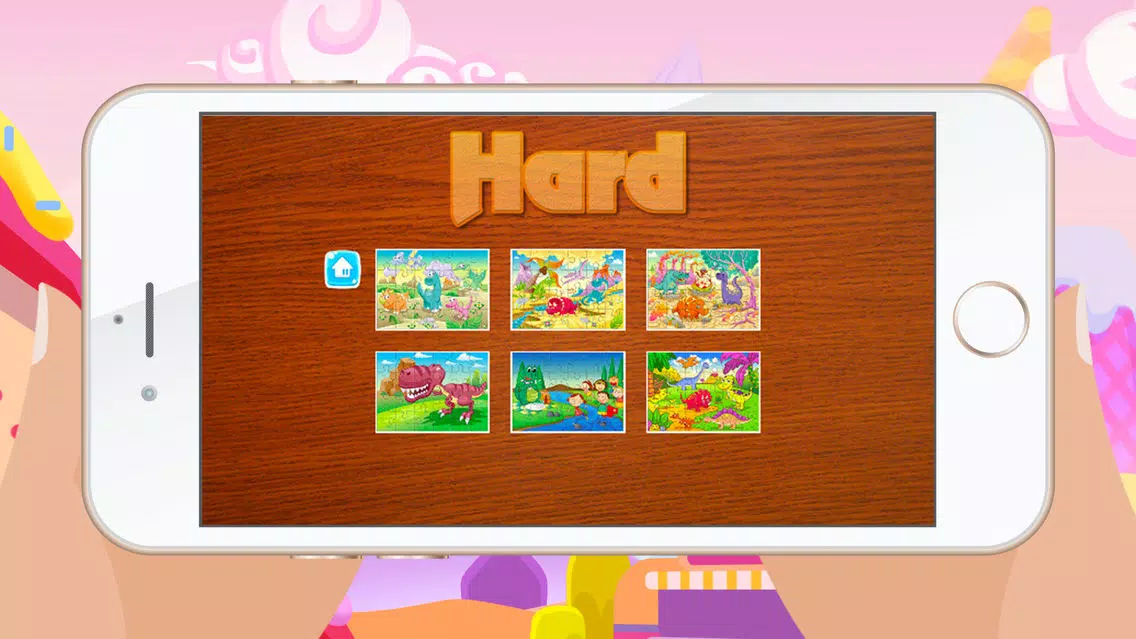 Dinosaur Games for kids - Cute Dino Train Jigsaw Puzzles for Preschool and Toddlers Screenshots