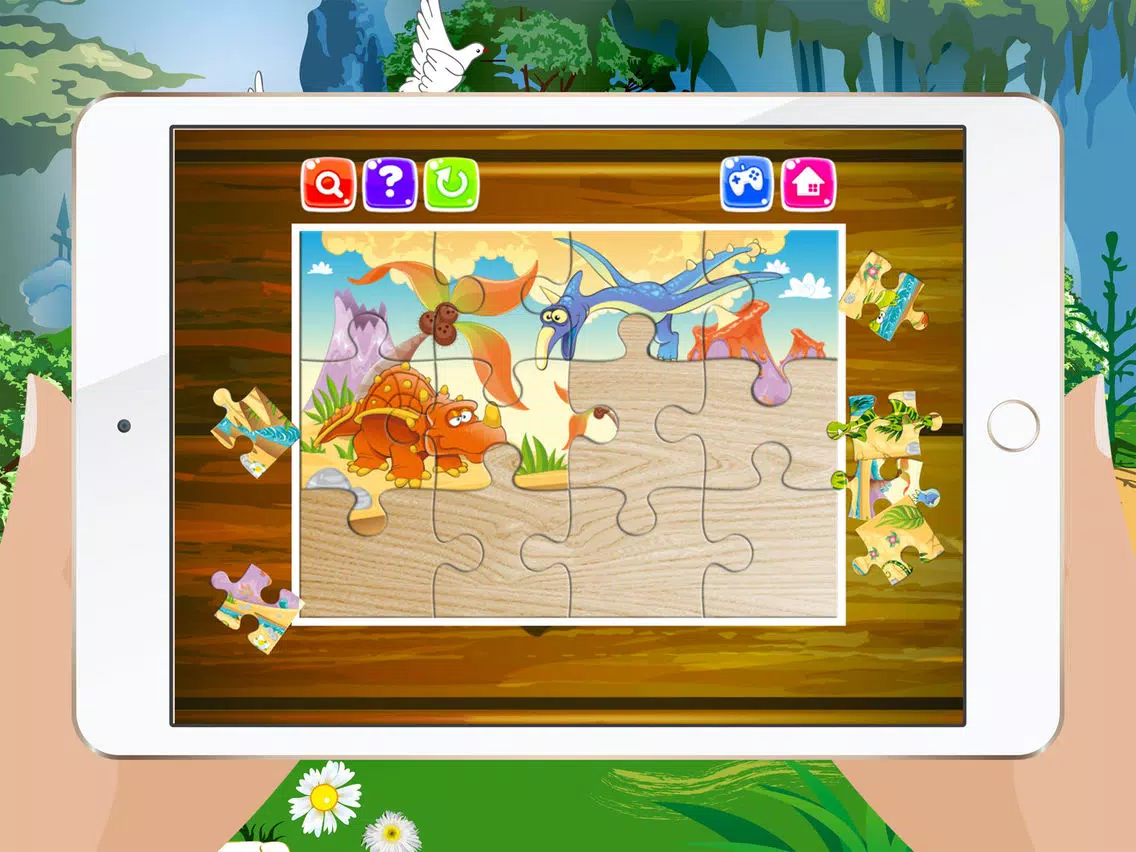 Dinosaur Jigsaw Puzzles – Learning Games Free for Kids Toddler and Preschool iPad Screenshots