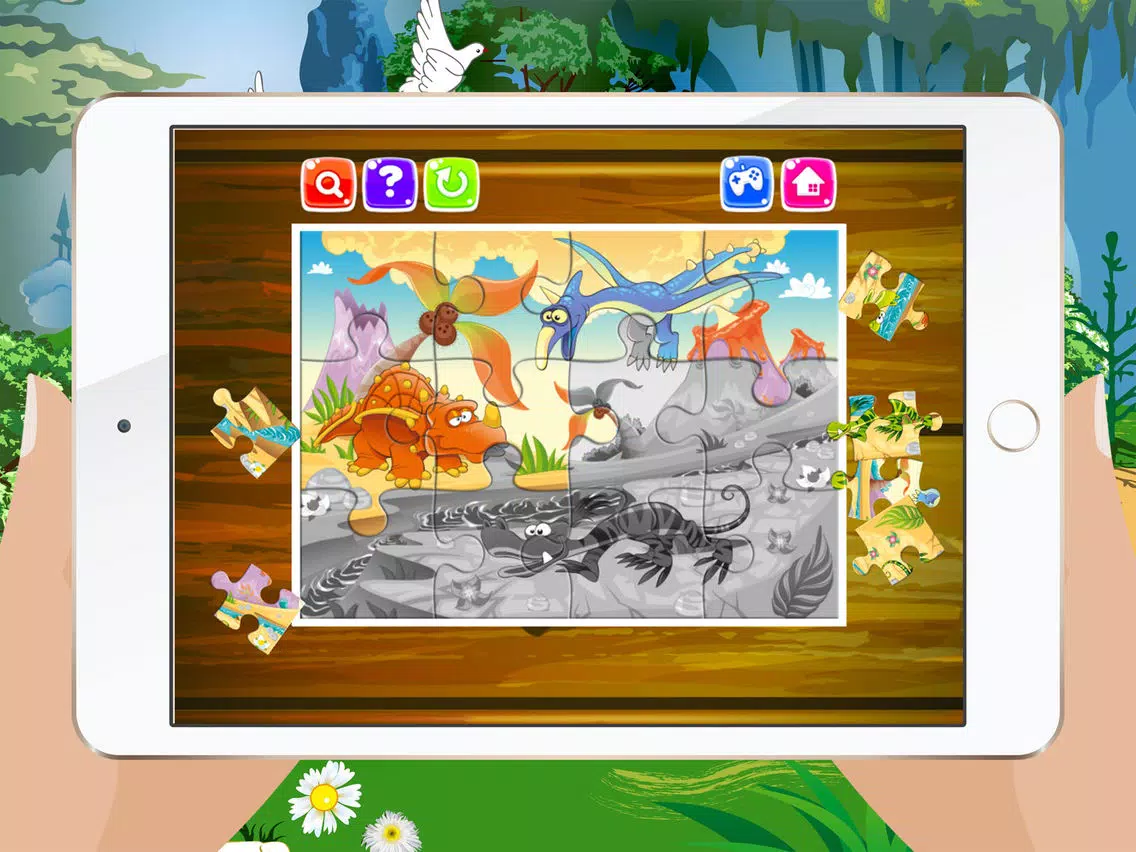 Dinosaur Jigsaw Puzzles – Learning Games Free for Kids Toddler and Preschool iPad Screenshots